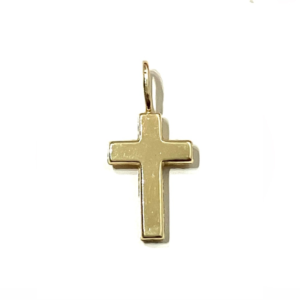 Dainty 14K Gold Cross Pendant